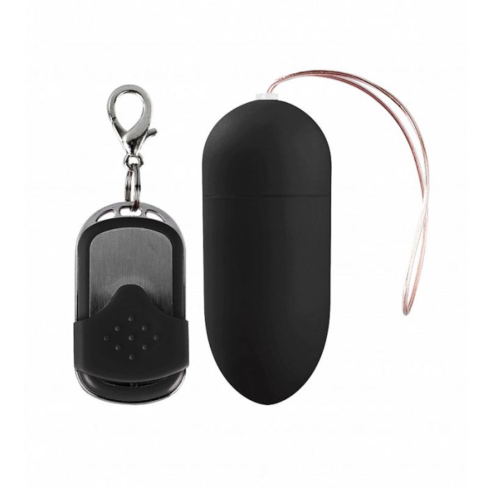 10 Speed Remote Vibrating Egg - Big Black by Shots Toys