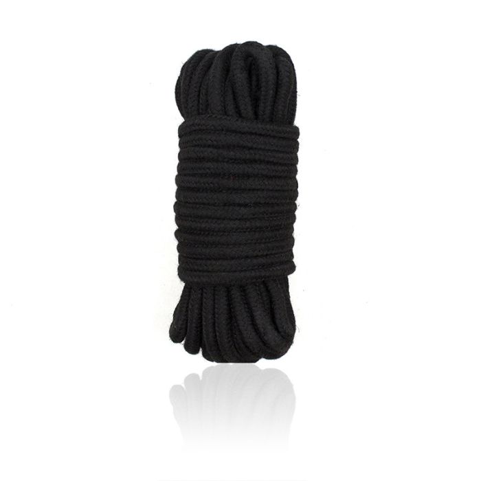 Corde bondage en coton noir - 10 mètres