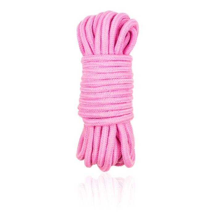 Bondage-Seil aus rosa Baumwolle - 20 Meter