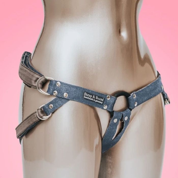 Harness Invisible Denim Jeans Blue One Fits All !