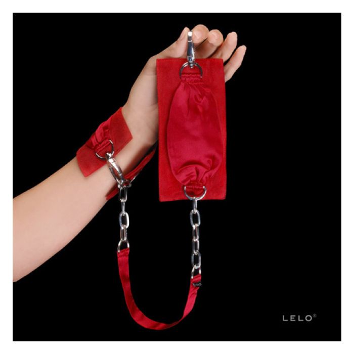 LELO Sutra Chainlink Cuffs Red