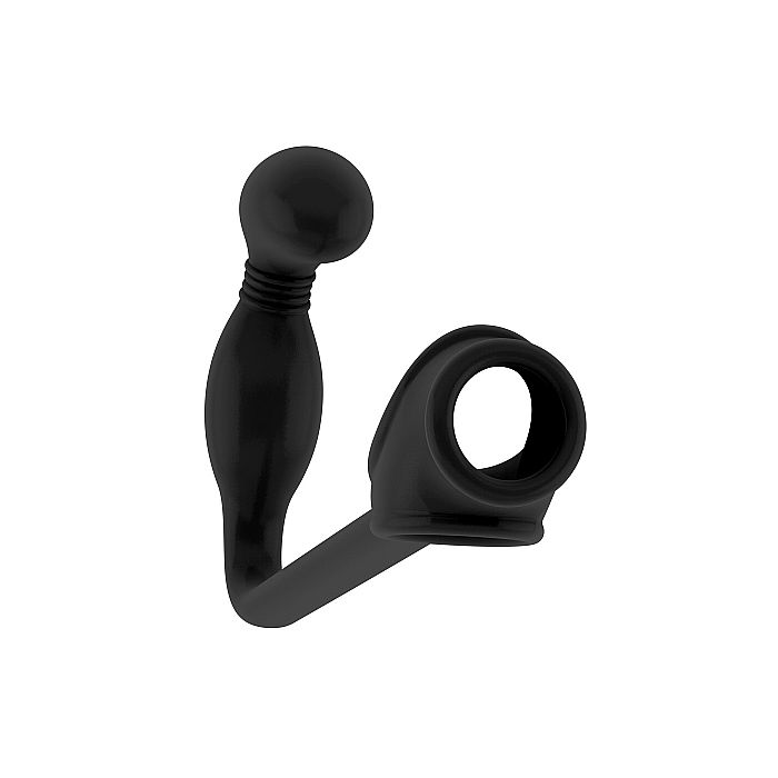 No.2 - Butt Plug with Cockring - Black by Sono