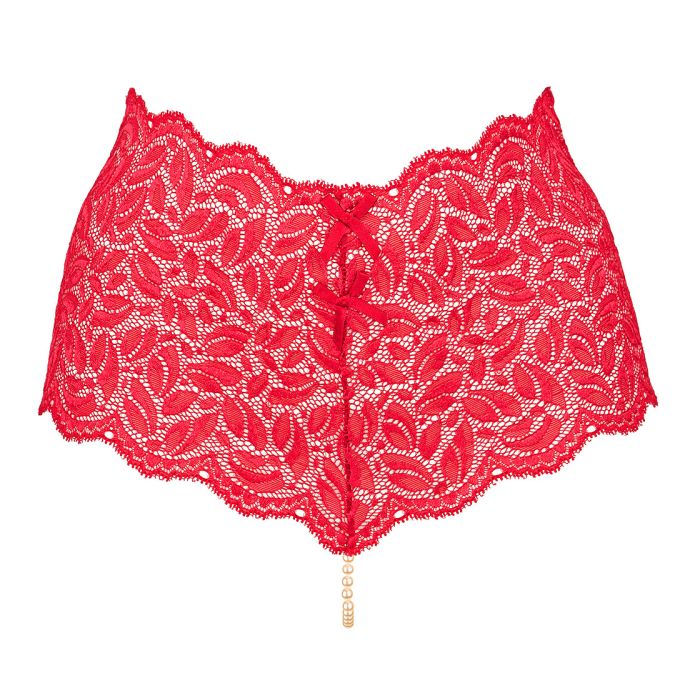 Pearl thong Culotte Red Size S by Bracli