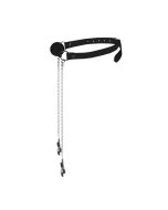 Ball Gag with Nipple Clamps - Black by Ouch!
