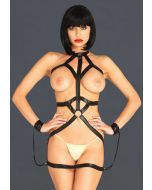 Bondage body harness dress Black One size 