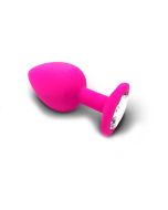 Pinker Analplug aus Silikon Größe S