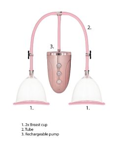 Automatic Rechargeable Breast Pump Set Medium - Pink by Pumped