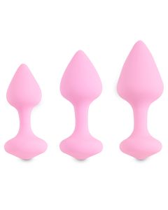 Bibi Butt Plug Set 3 pcs Pink by FeelzToys