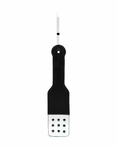 Black and White Translucent Paddle with Stitching by Bad Romance