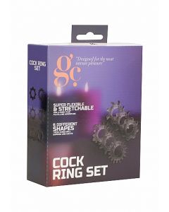 Cock Ring Set - Black by Shots
