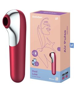 Dual Love Air Pulse Vibrator - Red by Satisfyer