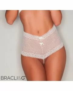 G-Pearl thong Natural Size L by Bracli