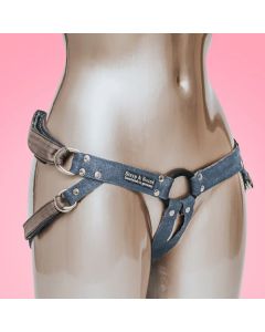 Harness Invisible Denim Jeans Blue One Fits All !