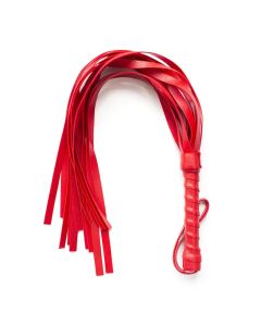 Only Whip Red - fouet similicuir rouge