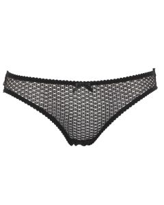 Open back fishnet pant Black Size XXL by Les Jupons de Tess
