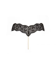 Pearl Thong Classic Black Size S by Bracli