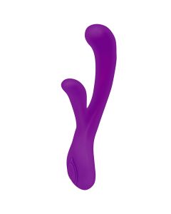 UltraZone Orchid 6x Rabbit-Style Silicone Vibrator - Purple by Topco